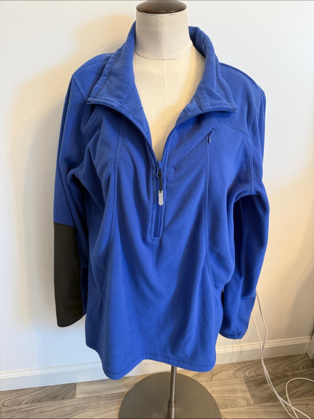 Ascend Royal Blue Quarter-Zip Fleece Pullover XL